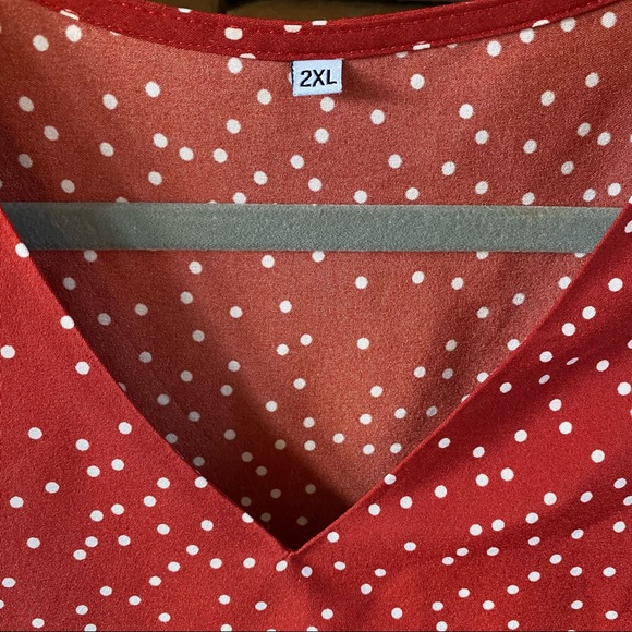 Brick 🧱 Red Tier Dress - Picture 6 of 6